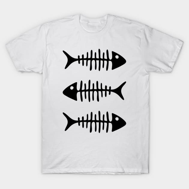 Fish Bones T-Shirt by majoihart